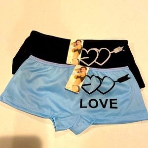2 pair NWT boyshorts XS/S!